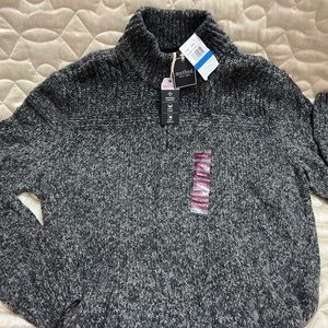 Method Knitted Sweater Natural Stretch Soft Cotton XL Gray Womens Long Sleeve